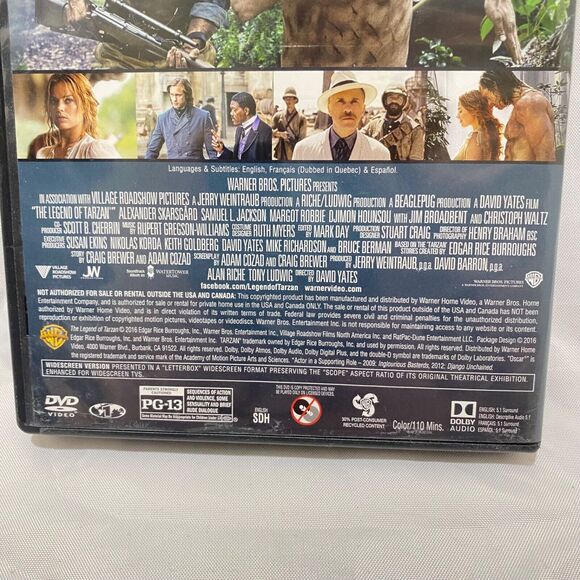 The Legend of Tarzan DVD Movie 2016 With Case - Picture 6 of 8